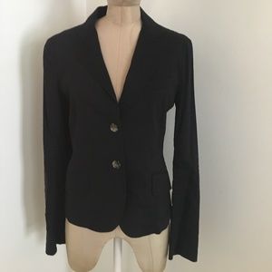 Theory Black Linen Blazer